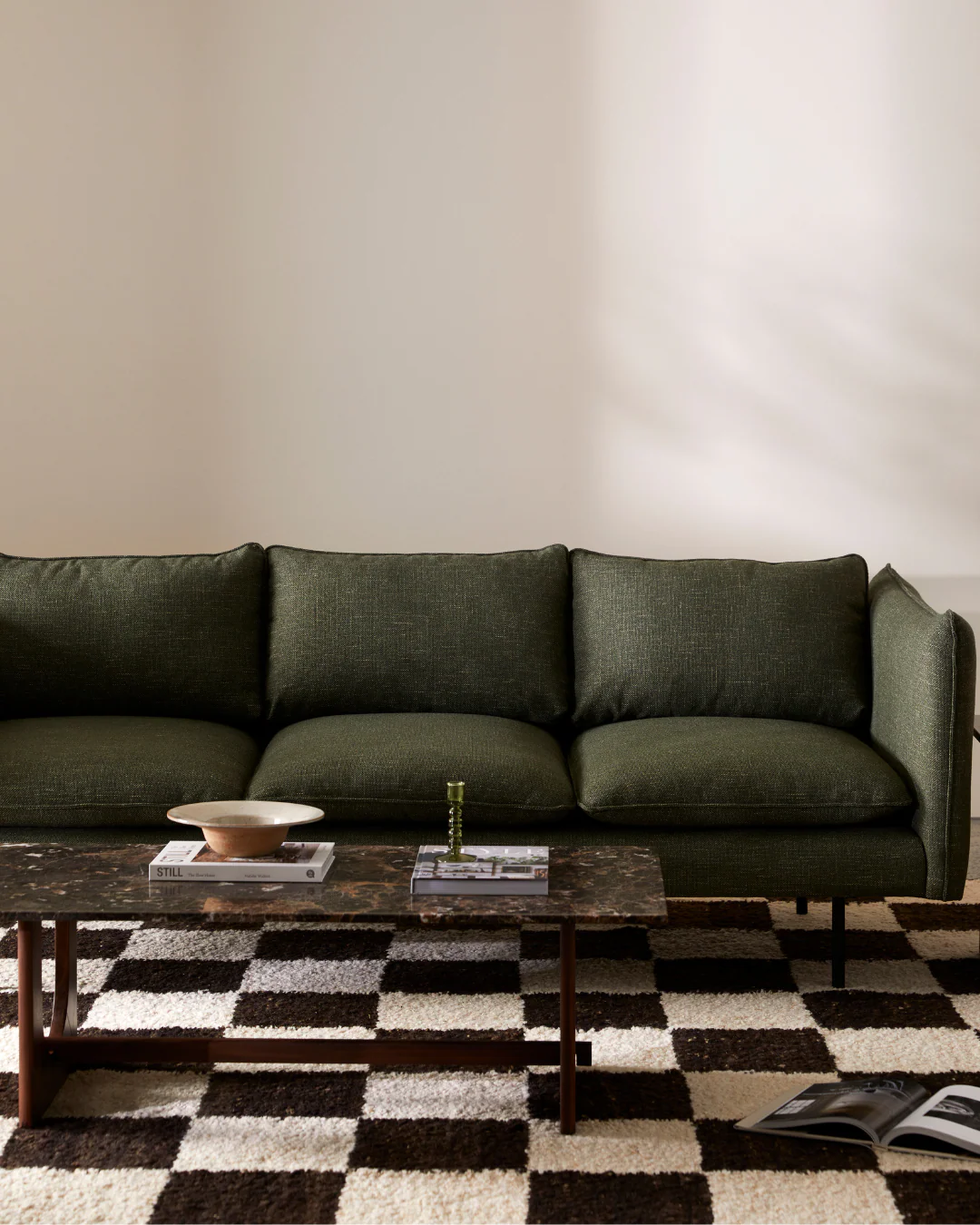 Checker Rug Chocolate - Image 3
