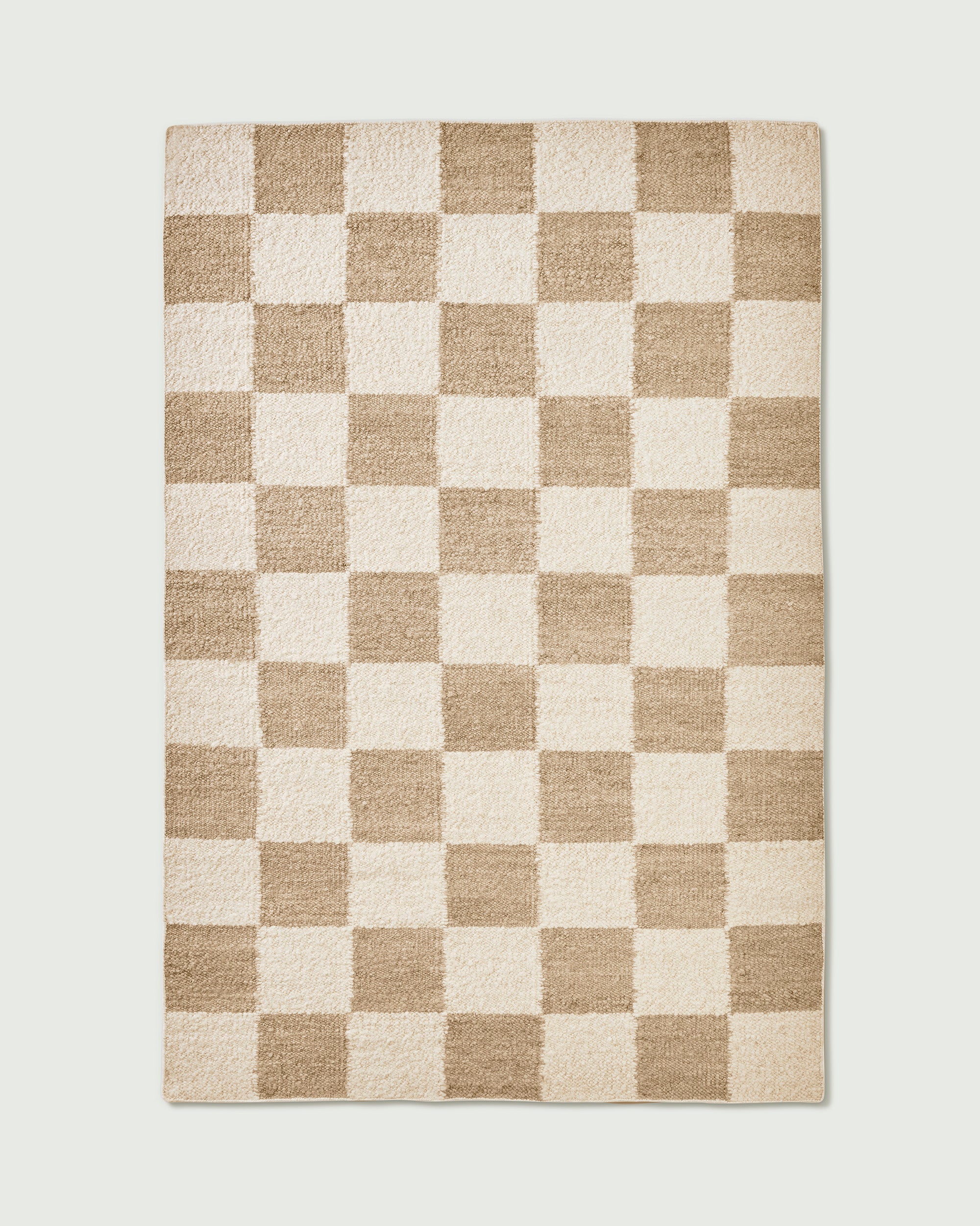 Checker Rug Ivory & Sand - Image 3