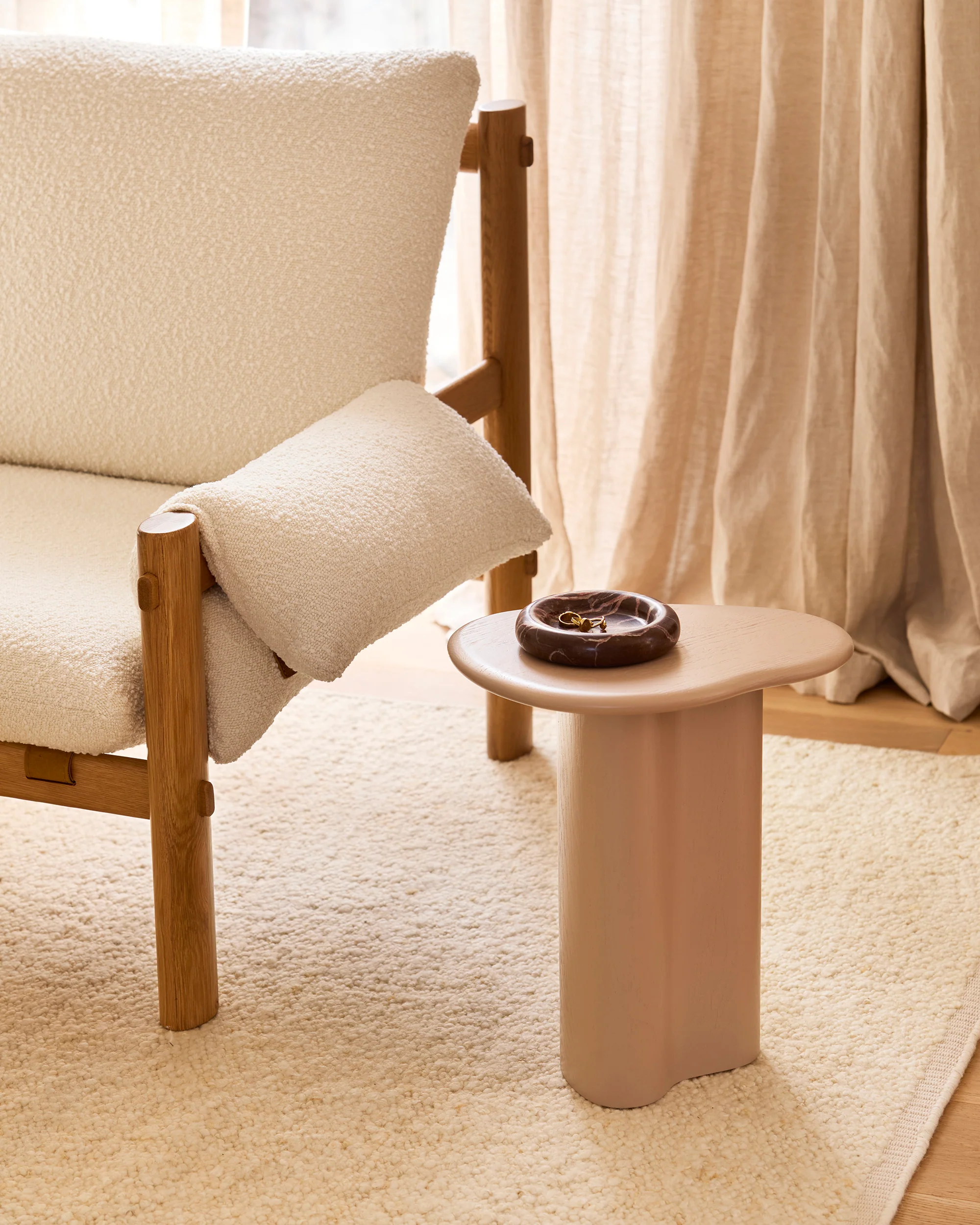 Cove Side Table Clay - Image 2
