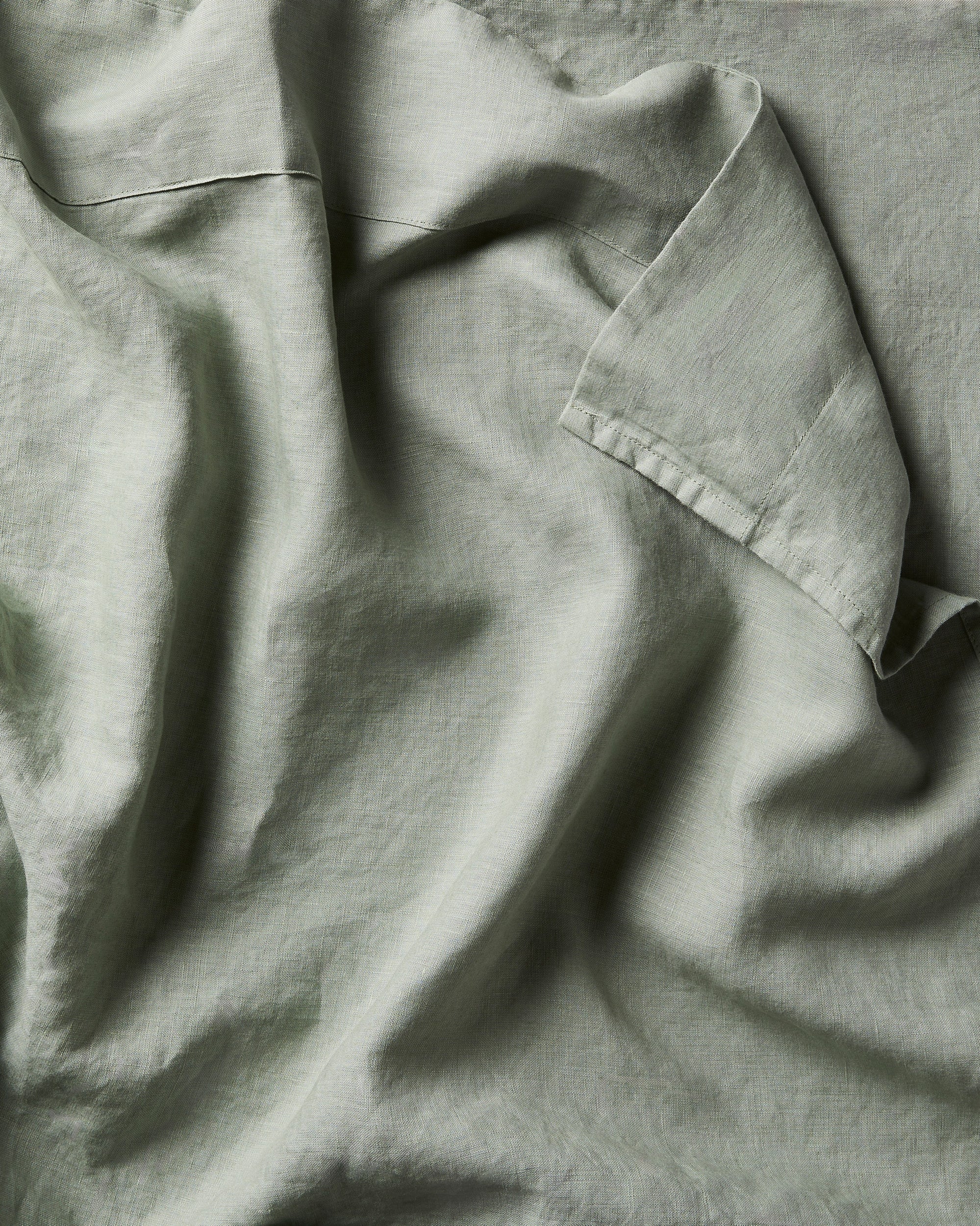 Linen Duvet Cover in Thyme - Image 2