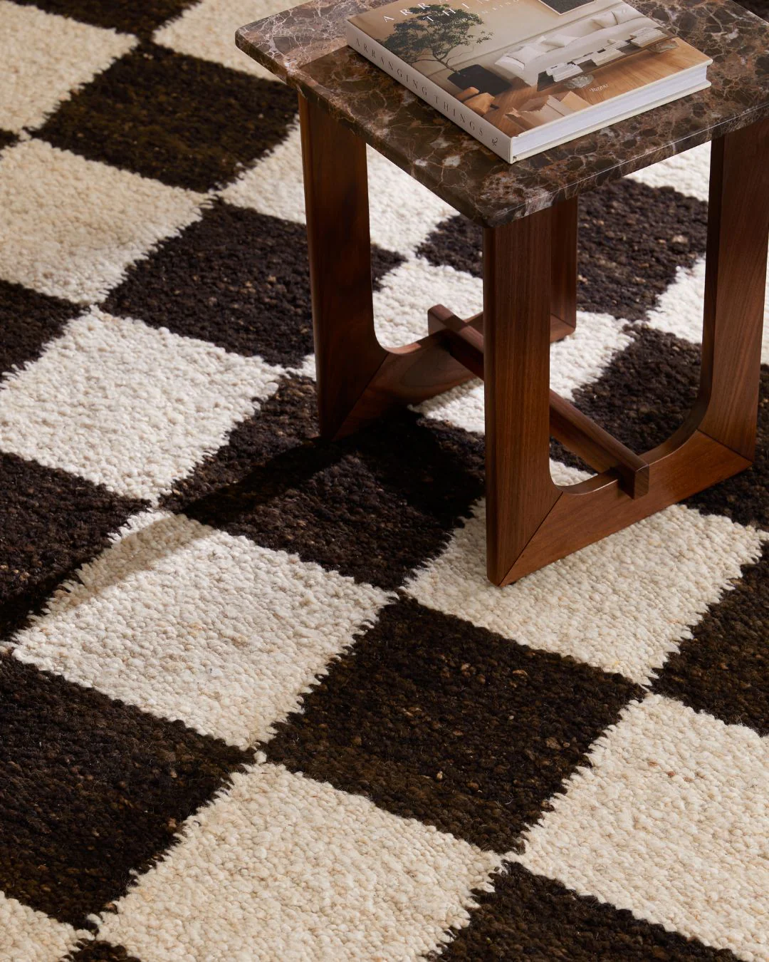 Sample of Checker Rug Chocolate - Image 2